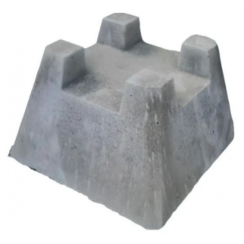 Кросс опора, бетонный блок для фундамента легких конструкций  290х290х190 под 100 брус купить в интернет магазине Санрай73