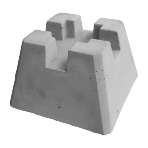 Кросс опора, бетонный блок для фундамента легких конструкций  290х290х190 под 50 брус купить в интернет магазине Санрай73