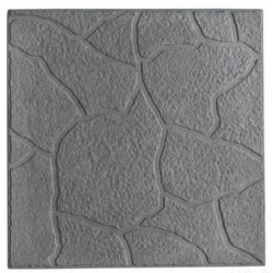 Тротуарная плитка Квадрат "Тучка" 300х300х30 №7 графит