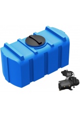 Емкость 300 литров прямоугольная Polimer Group R-300 синяя с насосной станцией Thermex Astra 650