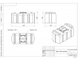 Емкость 300 литров прямоугольная (зеленый) Polimer Group R-300