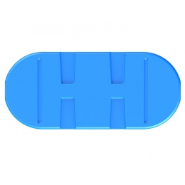 Емкость 1000 литров прямоугольная (голубой) Polimer Group SN-1000