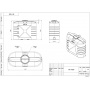 Емкость 1000 литров прямоугольная (голубой) Polimer Group SN-1000
