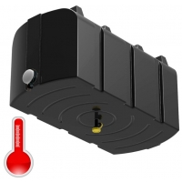 Бак для душа серии "R" 300 л черный с лейкой и подогревом Polimer Group