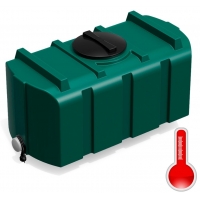 Бак для душа серии "R" 300 л зеленый с лейкой и подогревом Polimer Group