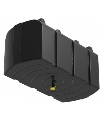 Бак для душа серии "R" 300 л черный с лейкой Polimer Group