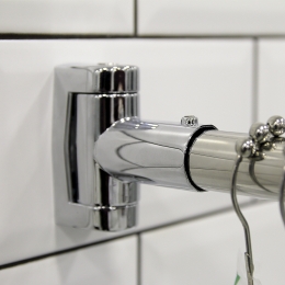 Карниз для шторы на ванну Radomir Ирма 149х96 (хром)