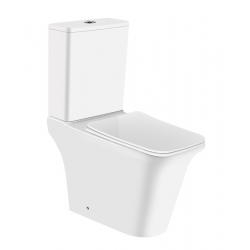 Унитаз напольный Azario Avero AZ-1213A безободковый с бачком и сиденьем микролифт