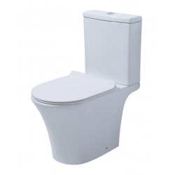 Унитаз напольный Azario Verde AZ-8220 безободковый с быстросъемным сиденьем