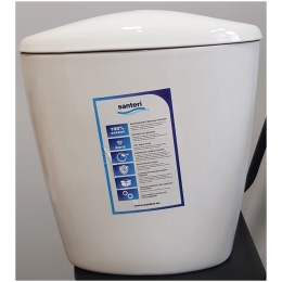 Бачок ВЕРСИЯ с крышкой, белый (20,5 см) Santeri