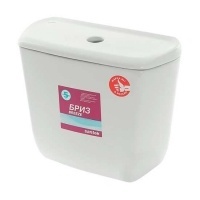 Бачок БРИЗ с крышкой, белый (17,5 см) Santek