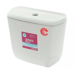 Бачок БРИЗ с крышкой, белый (17,5 см) Santek