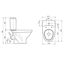 Бачок ВЕСТ (Воротынск) меж.ос. 210мм Santeri