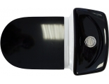 Унитаз-компакт Sanita BEST LUXE COLOR BLACK  SL DM, прямой выпуск, дюро м/лифт