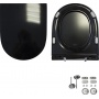 Унитаз-компакт Sanita BEST LUXE COLOR BLACK  SL DM, прямой выпуск, дюро м/лифт