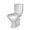 Унитаз-компакт Оскольская керамика Суперкомпакт белый, косой, сиденье, гофра К828