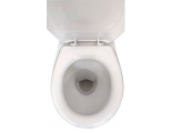 Унитаз-компакт Лобненского завода Универсал NEW 90, горизонтальный выпуск, нижний подвод, сиденье