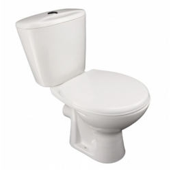 Унитаз-компакт Лобненского завода Универсал NEW 90, горизонтальный выпуск, нижний подвод, сиденье