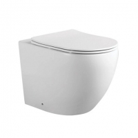 Унитаз Aquate приставной Европа AQ1902-00 безободковый, тонкое сиденье микролифт