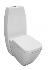 Унитаз-моноблок SEREL VERDA, приставной, прямой выпуск, белый