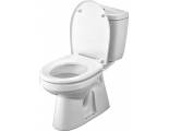 Унитаз-компакт Santek Анимо 1WH302133 белый с вертикальным выпуском, крышка дюропласт