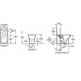 Чаша напольная Debba Roca горизонт. выпуск