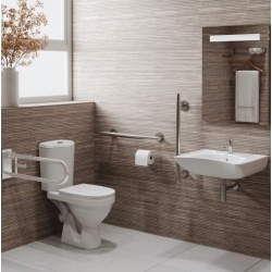 Поручень настенный откидной для санузла