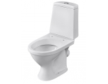 Унитаз-компакт Santeri Прайм белый, сиденье, 2 режима, антивсплеск, косой выпуск, г.Воротынск