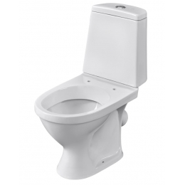 Унитаз-компакт Santeri Прайм белый, сиденье, 2 режима, антивсплеск, косой выпуск, г.Воротынск
