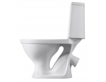 Унитаз-компакт Santeri Прайм белый, сиденье, 2 режима, антивсплеск, косой выпуск, г.Воротынск