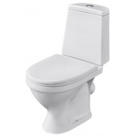 Унитаз-компакт Santeri Прайм белый, сиденье, 2 режима, антивсплеск, косой выпуск, г.Воротынск
