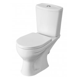 Унитаз-компакт Santeri Ультра белый, антивсплеск, косой выпуск, арматура, сиденье, г.Воротынск