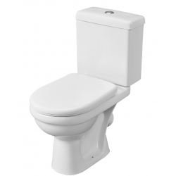 Унитаз-компакт Santeri Визит белый, антивсплеск. косой выпуск, арматура, сиденье, г.Воротынск