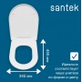 Сиденье для унитаза Santek АЛЬКОР дюропласт