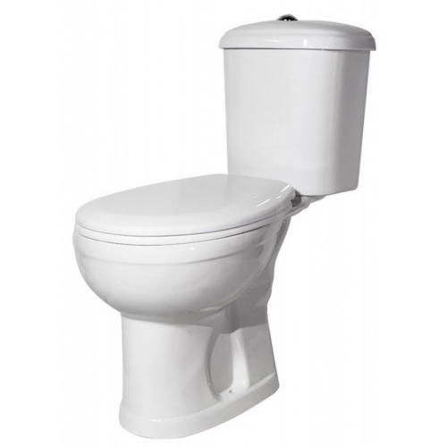 Унитаз-компакт Оскольская керамика Дора, белый, 1 режим, сиденье, горизонтальный выпуск, гофра купить в интернет магазине Санрай73