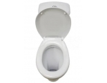 Унитаз-компакт Оскольская керамика Дора, белый, 1 режим, сиденье, горизонтальный выпуск, гофра
