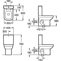 Унитаз под бачок DAMA SENSO Compacto