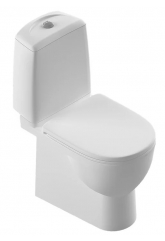 Унитаз-компакт Sanita Luxe Best Basic универсальный выпуск, сиденье