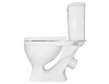 Унитаз-компакт Sanita Эталон Стандарт, косой выпуск, сиденье полипропилен, 1 кнопка