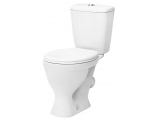 Унитаз-компакт Sanita Эталон Стандарт, косой выпуск, сиденье полипропилен, 1 кнопка