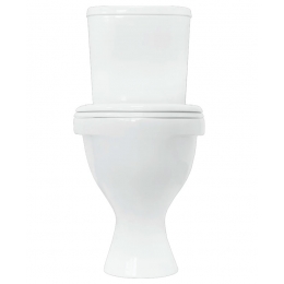 Унитаз-компакт Sanita Формат Стандарт, косой выпуск, сиденье полипропилен, 1 кнопка