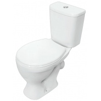 Унитаз-компакт Sanita Формат Стандарт, косой выпуск, сиденье полипропилен, 1 кнопка