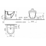 Биде подвесное Vitra S50 5420B003-0288 белое с рамой