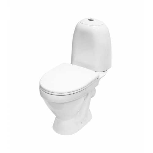 Унитаз-компакт Sanita Виктория эконом (косой, нижн.подв 1 кн. арм. Уклад, сид полипропилен) купить в интернет магазине Санрай73