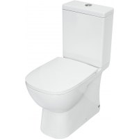 Унитаз-компакт Sanita QUADRO LUXE Slim SL D, прямой выпуск, дюро,душ. смыв