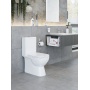 Унитаз-компакт Sanita QUADRO LUXE Slim SL D, прямой выпуск, дюро,душ. смыв
