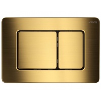 Панель смыва Aquatek нержавеющая сталь, покрытие PVD Титановое золото матовое, клавиши квадрат