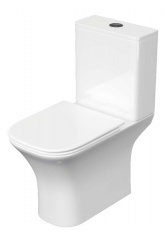 Унитаз-компакт Aquatek Optima Square с сиденьем микролифт, быстросъем