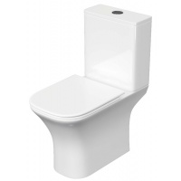 Унитаз-компакт Aquatek Optima Square с сиденьем микролифт, быстросъем