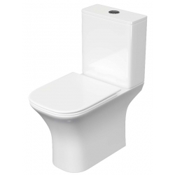 Унитаз-компакт Aquatek Optima Square с сиденьем микролифт, быстросъем